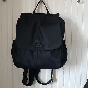 Tory Burch diaper bag backpack black nylon - NEW